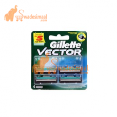 Gillette Vector Plus Cartridge 4'S